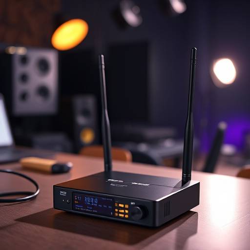 Wireless microphone transmitter and receiver